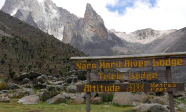 Mackinder Naromoru route 5 Days Mount Kenya hiking Naromoru