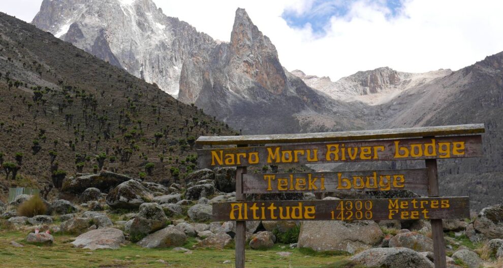Mackinder Naromoru route 5 Days Mount Kenya hiking Naromoru