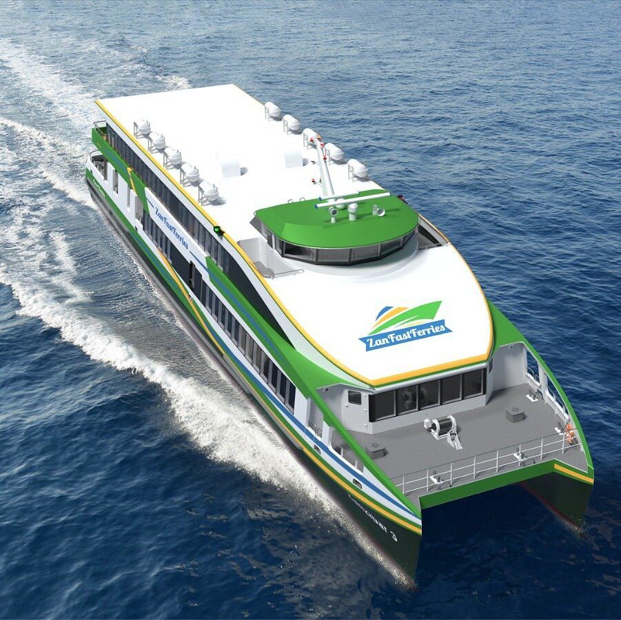 ferry at sea