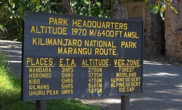 5 Days Mount Kilimanjaro climbing Marangu route