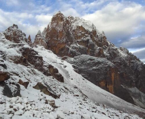 mount kenya climbing peaks of Mount Kenya, Batian, Nelion and Lenana