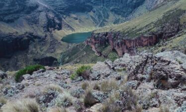 Lake Michaelson in Mount Kenya Mount Kenya trekking 5 days